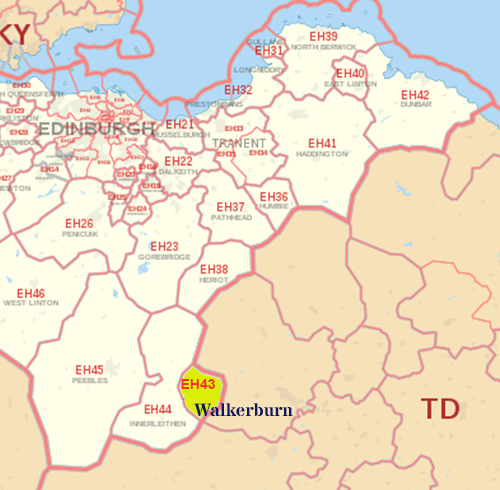 map of EH43 ​​​​​​​​​​​​​​​​​​​​​​Dunbar skip hire